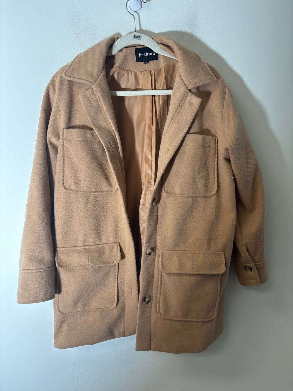 Fashion Tan Winter Coat Sz M